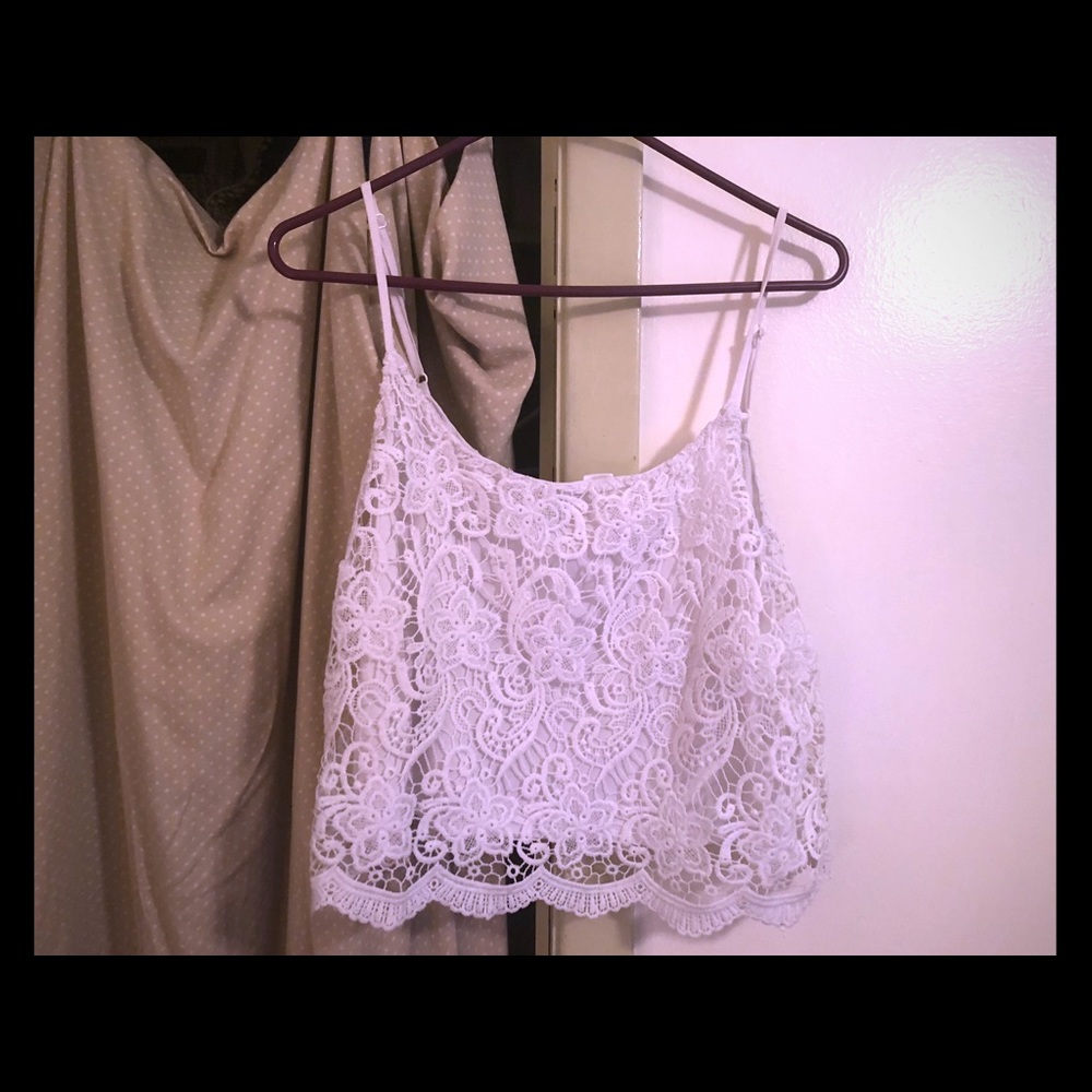 Lacey White Tank Top